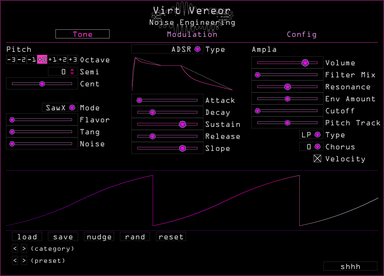 Virt Vereor's interface