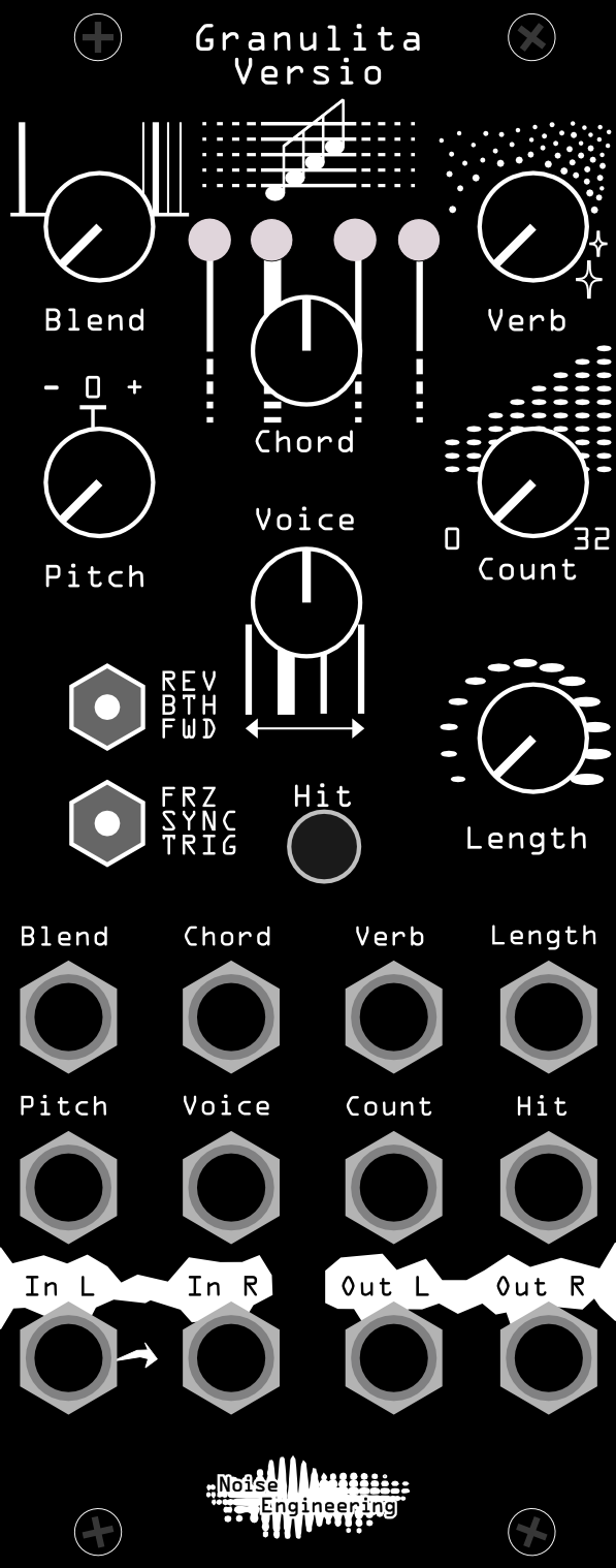Granulita Versio's interface