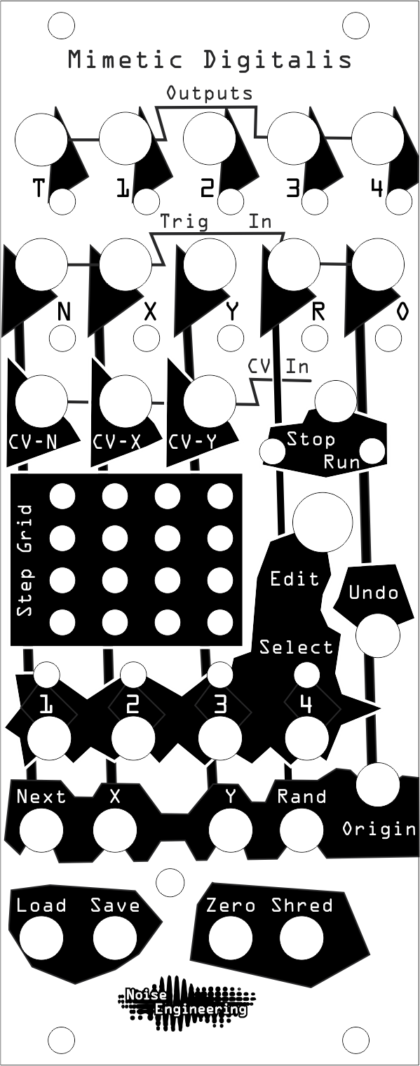 An illustration of Mimetic Digitalis's interface